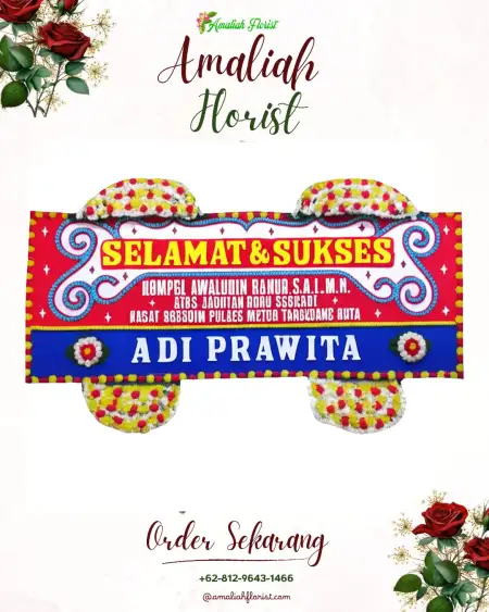 Papan Bunga Ucapan Selamat Jlamprang
